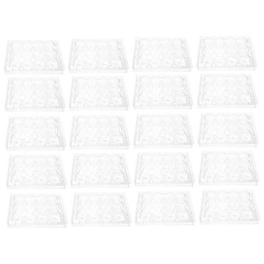 Quail Egg Cartons 50pcs 12 Grids Small Eggs Storage Box Clear Tray
