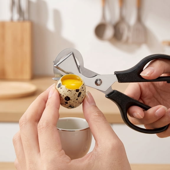 Quail Egg Cutter, Stainless Steel Shell Separator, Kitchen Tool for Precision Cutting