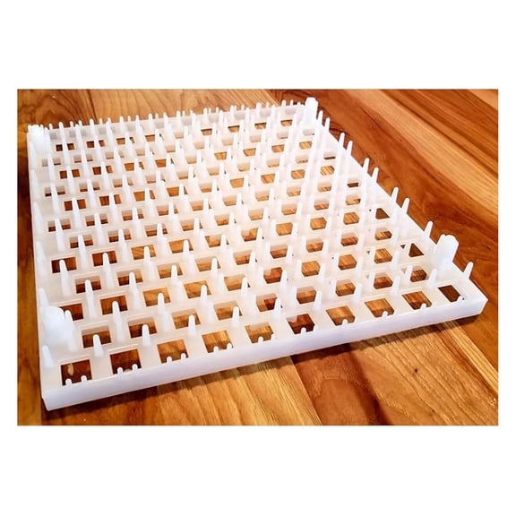 Quail Egg Holders 6 Pack - 114 Egg Capacity Tray - Incubator Rack for Hatching - Stackable Plastic Poultry Supplies - Farm Fresh Egg Storage