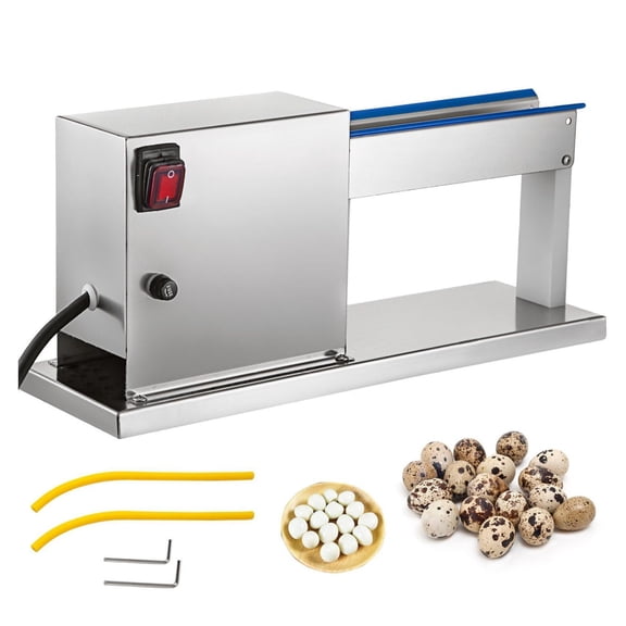 Quail Egg Peeler Machine, 50KG/H Commercial Egg Sheller, 18W Stainless Steel Quail Egg Peeling Tool for Boiled Eggs - Restaurant & Kitchen Use