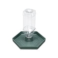 thumbnail image 1 of Quail Feeder and Waterer for Farm,Gravity Auto Poultry Food Dispenser,Dry/Wet Separation,Multi-Functional Water & Feed Container for Chicks,Quails & Small Farm Birds,Green, 1 of 7
