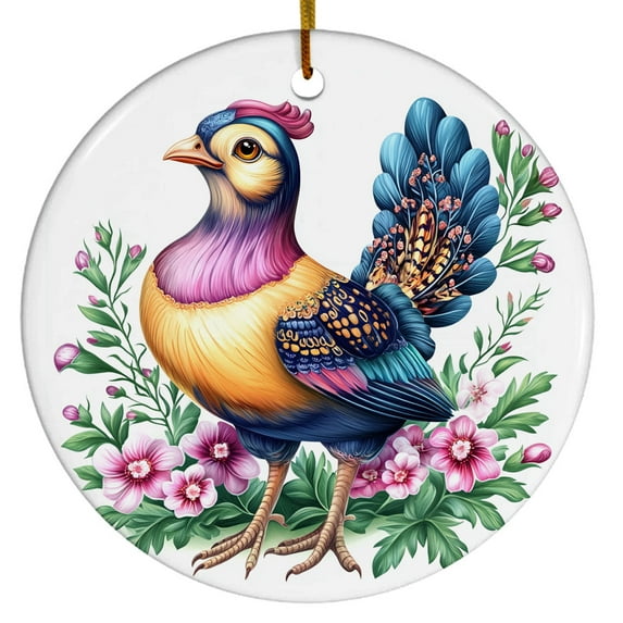 Quail Ornament, Bird Ornament with Quail Design, Ornament for Animal Lovers, Gift for Women, Men, Boys, Girls, Gift for Birthdays & Christmas, Christmas Ornament 2025