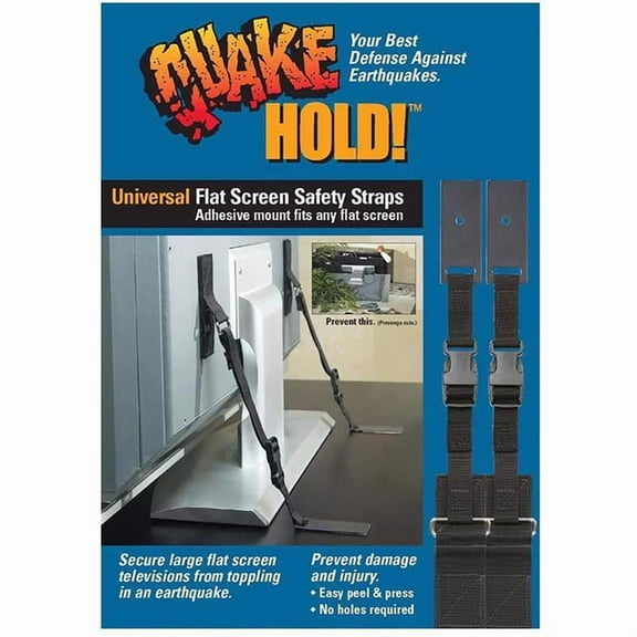 Quake Hold 4520 Universal Flat Screen Safety Straps