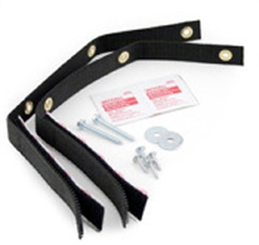 Quake Hold Black Safety Furniture Strap 6" Length