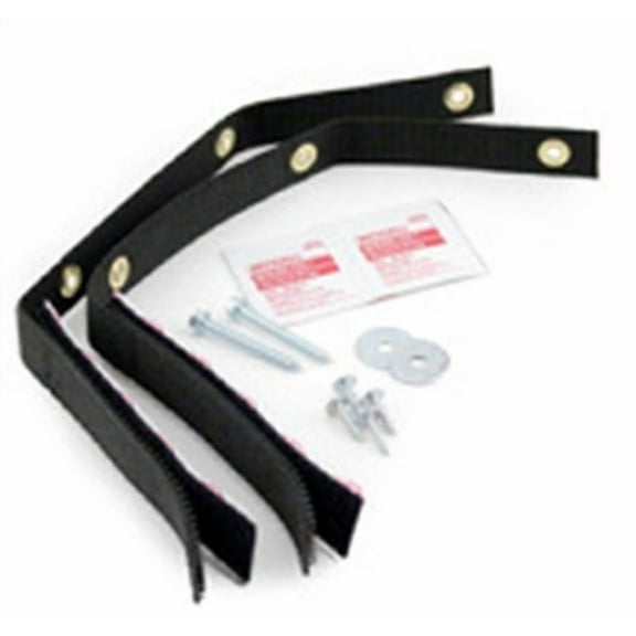 Quake Hold Ready America Nylon Self Adhesive Furniture Strap Black Rectangle 1 in. W X 6 in. L 1 pk