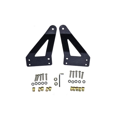Quake LED QBJ790 Grill Light Bar Bracket 2007-18 Wrangler JK Black