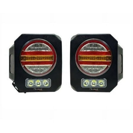 Quake LED QTE1042 Tail Light Assembly - LED for 2018-2023 Jeep Wrangler JL