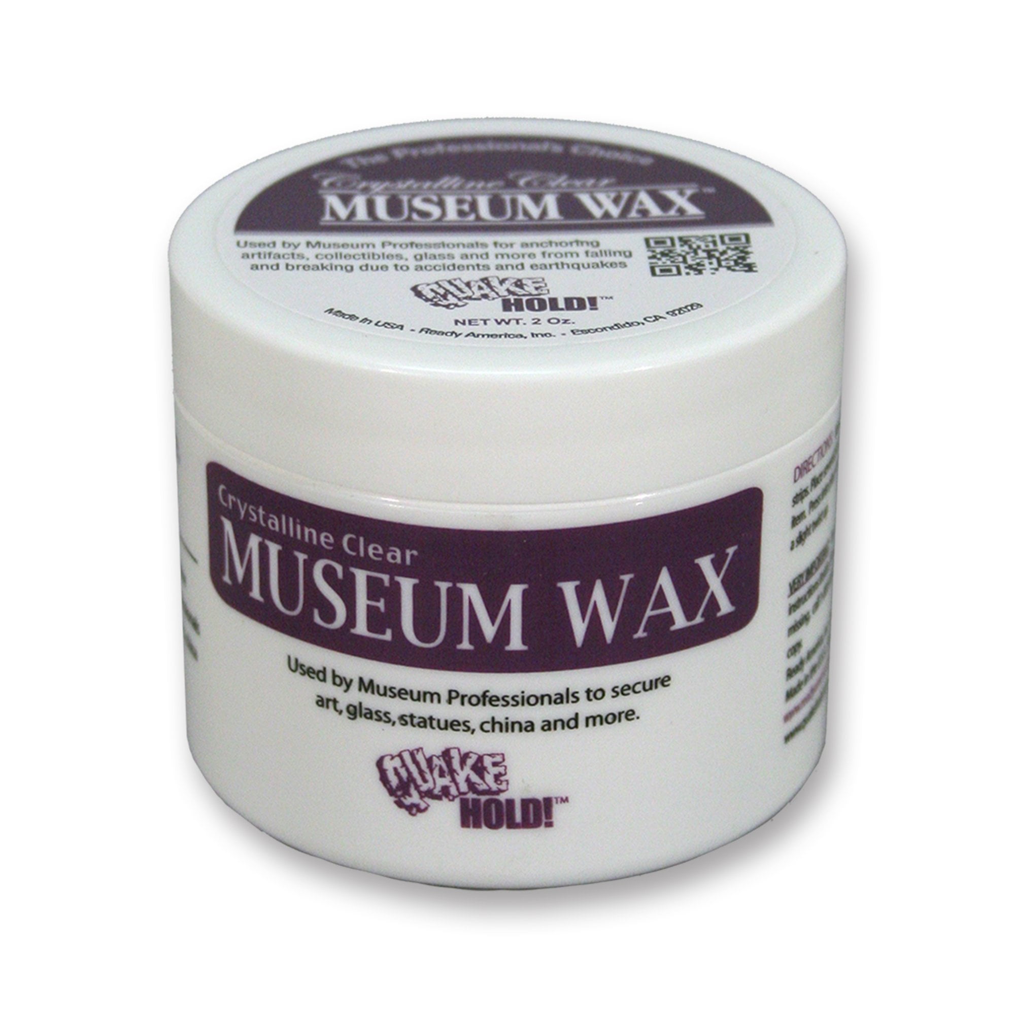 READY AMERICA Quake Hold 66111 2 Oz Museum Wax