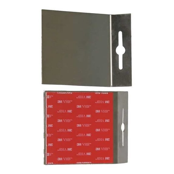 Quakehold! Adhesive Plates,Silver,500 lb. RA4X4
