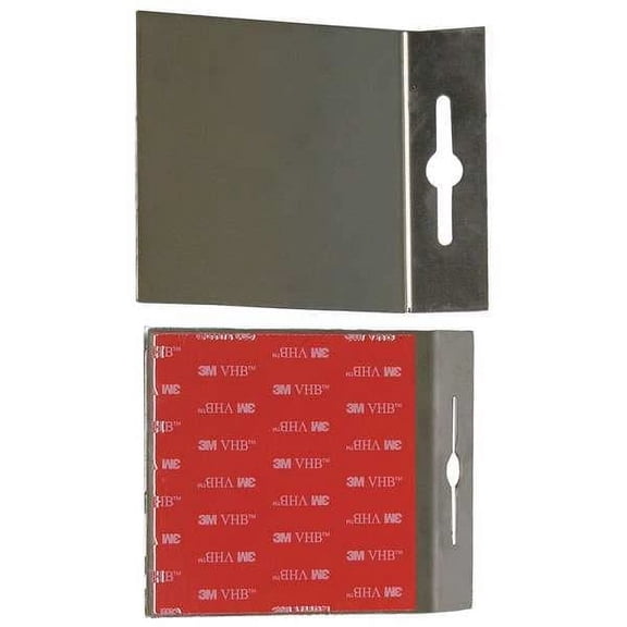 Quakehold! Adhesive Plates,Silver,500 lb. RA4X4