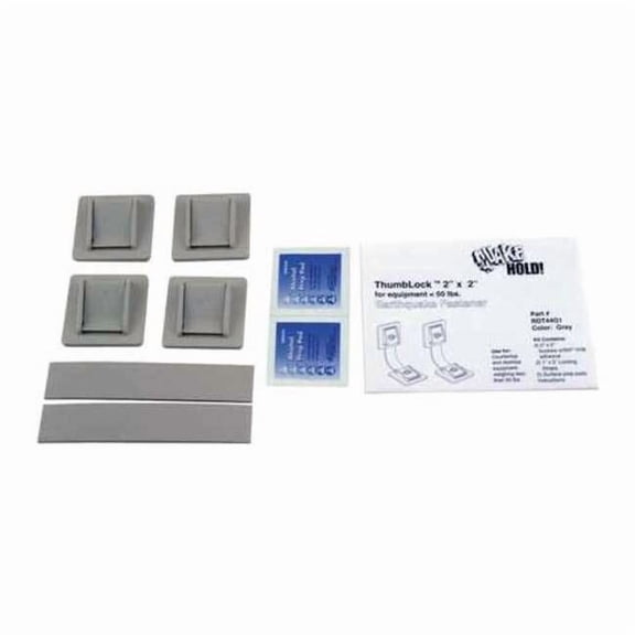 Quakehold! Equipment Fastener,50 Lbs,Gray RD.T4.4G.1