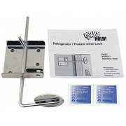 Quakehold! Refrigerator/Freezer Door Lock, Silver CA2