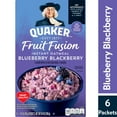 thumbnail image 1 of Quaker,1 PACK Instant Oatmeal, Fruit Fusion Blueberry Blackberry, Ready-to-Microwave,, 1 of 5
