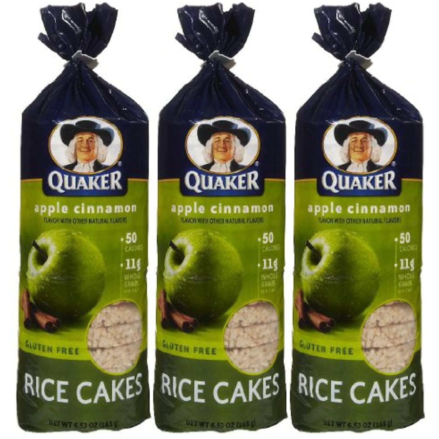 Quaker Apple Cinnamon Rice Cake, 6.52 Oz, 3 Pk