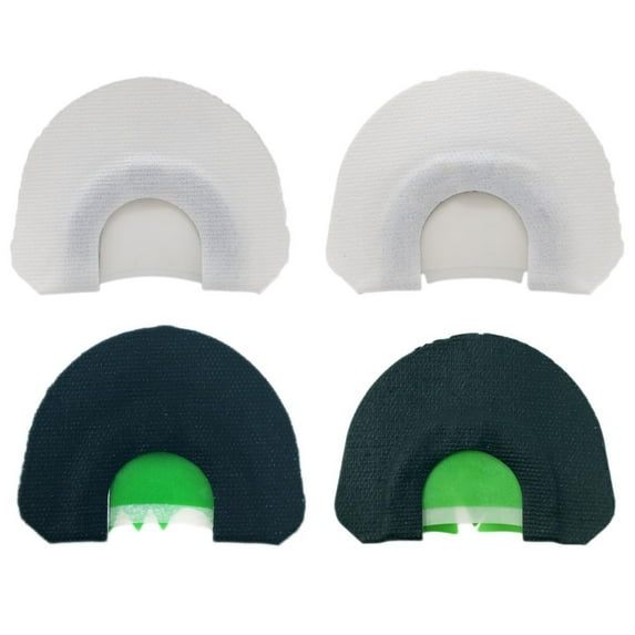 Quaker Boy - The Full Flock Turkey Mouth Call 4 Pack, White, Green