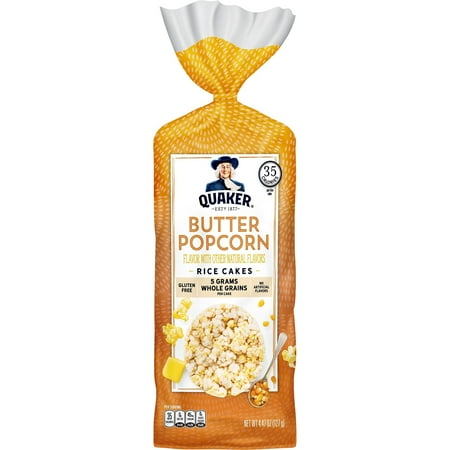 Quaker Buttered Popcorn Rice Cakes, 4.47 Oz