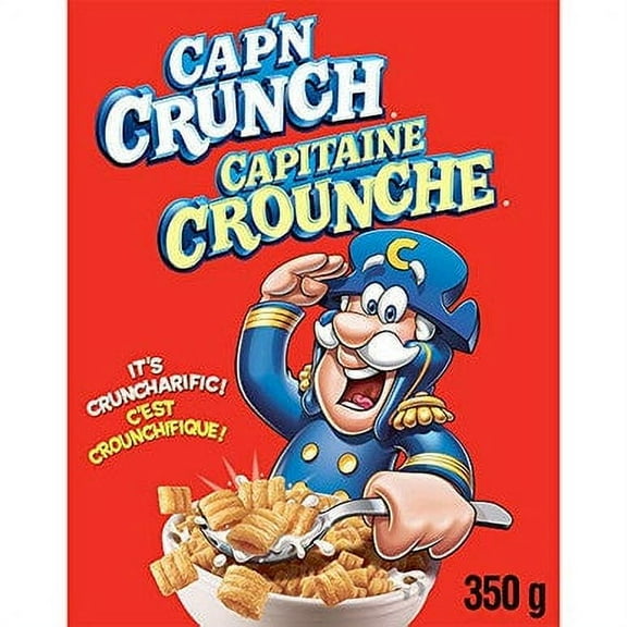 Quaker CAP'N CRUNCH Cereal 350g/12.34 oz., {Imported from Canada}
