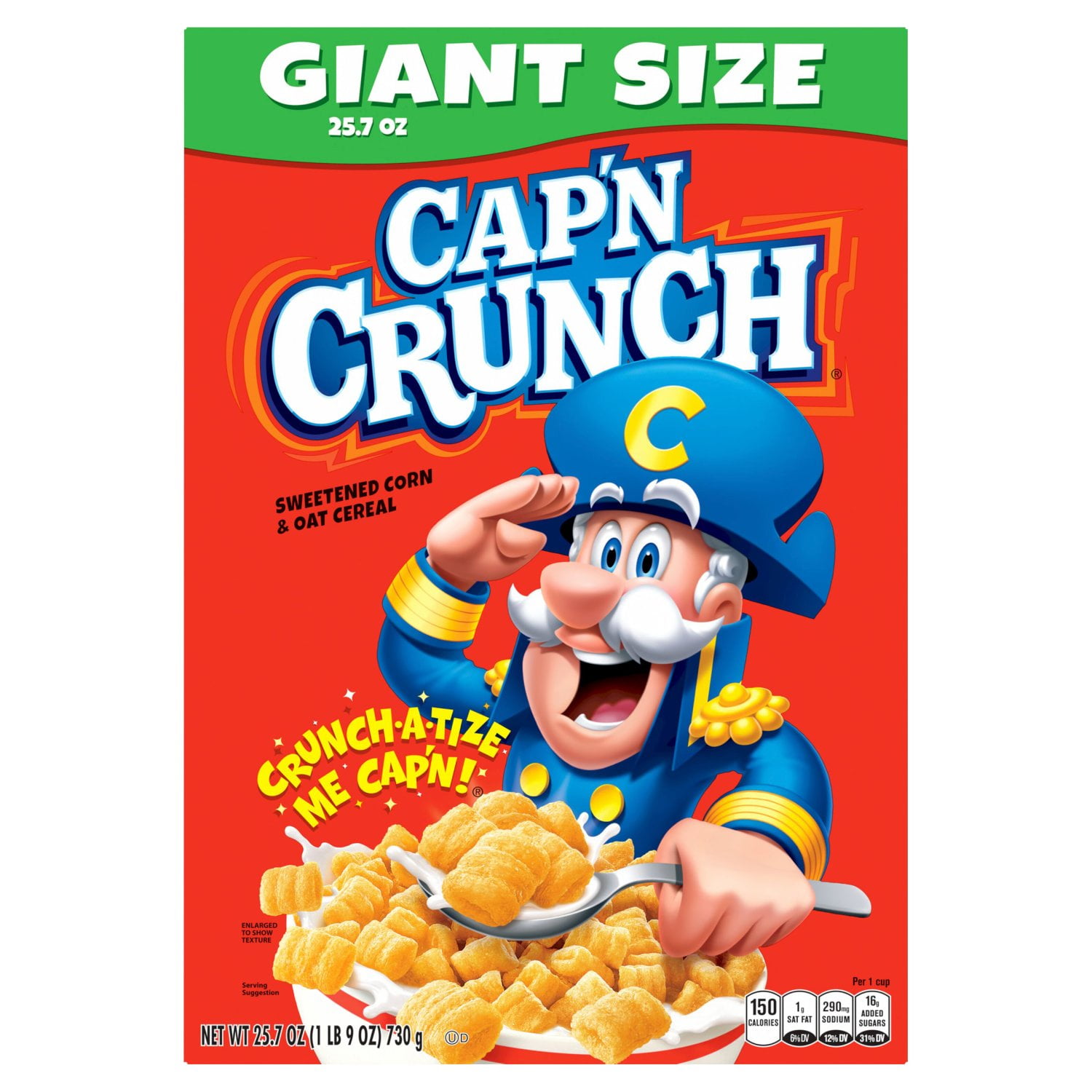 Quaker Cap'n Crunch Giant 25.07 oz - Walmart.com