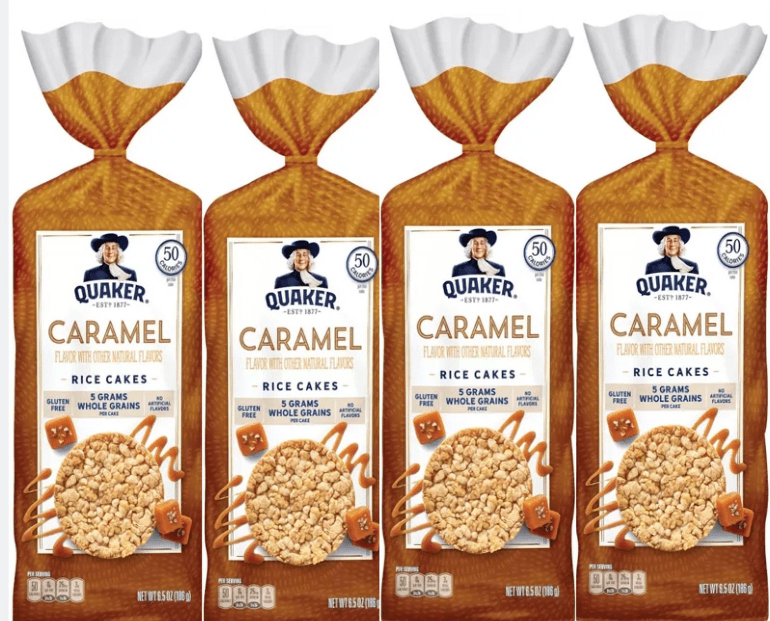 Quaker Caramel Corn Gluten Free Rice Cakes 6.5oz paack of 4