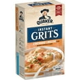 thumbnail image 1 of Quaker Cheddar Cheese Flavored Instant Grits, 9.8 oz Paperboard Box, 1 of 6
