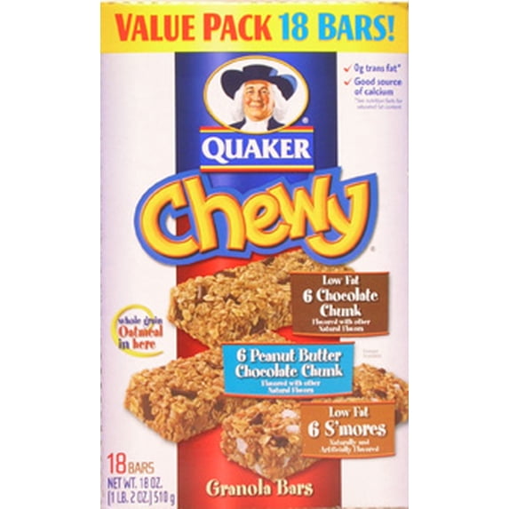 Quaker Chewy 18ct Variety Pk