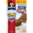 thumbnail image 1 of Quaker Chewy Dipps Chocolate Chip Granola Bars 21 ct Box, 1 of 7
