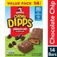 thumbnail image 1 of Quaker Chewy Dipps Chocolatey Covered Granola Bars Chocolate Chip, 1.09 oz 14 Count, 1 of 8