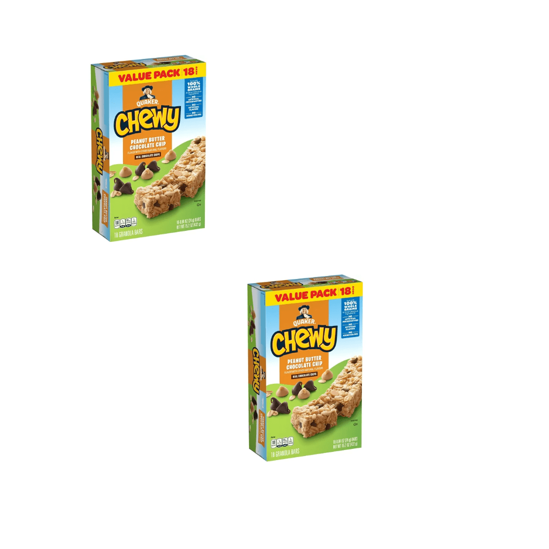 Quaker Chewy Peanut Butter Chocolate Chip Granola Bars 18ct 15.2oz ...