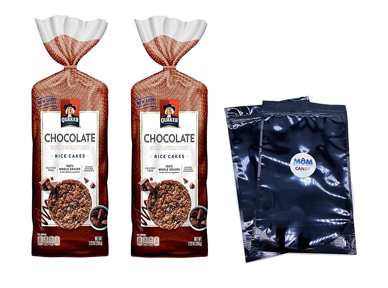Quaker Chocolate Rice Cake, 7.23oz, 2pk Bundle plus 2 My Outlet Mall