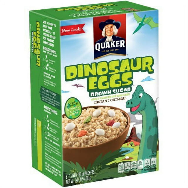 Quaker Dinosaur Eggs Instant Oatmeal (Pack of 36)