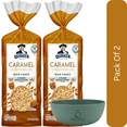 thumbnail image 1 of Quaker Gluten-Free Caramel Rice Cakes – 6.5 oz-2pk, With Olive Green Bowl By ValueNest, 1 of 7