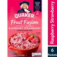 thumbnail image 1 of Quaker Instant,1 PACK Oatmeal, Fruit Fusion Raspberry Strawberry,, 1 of 5