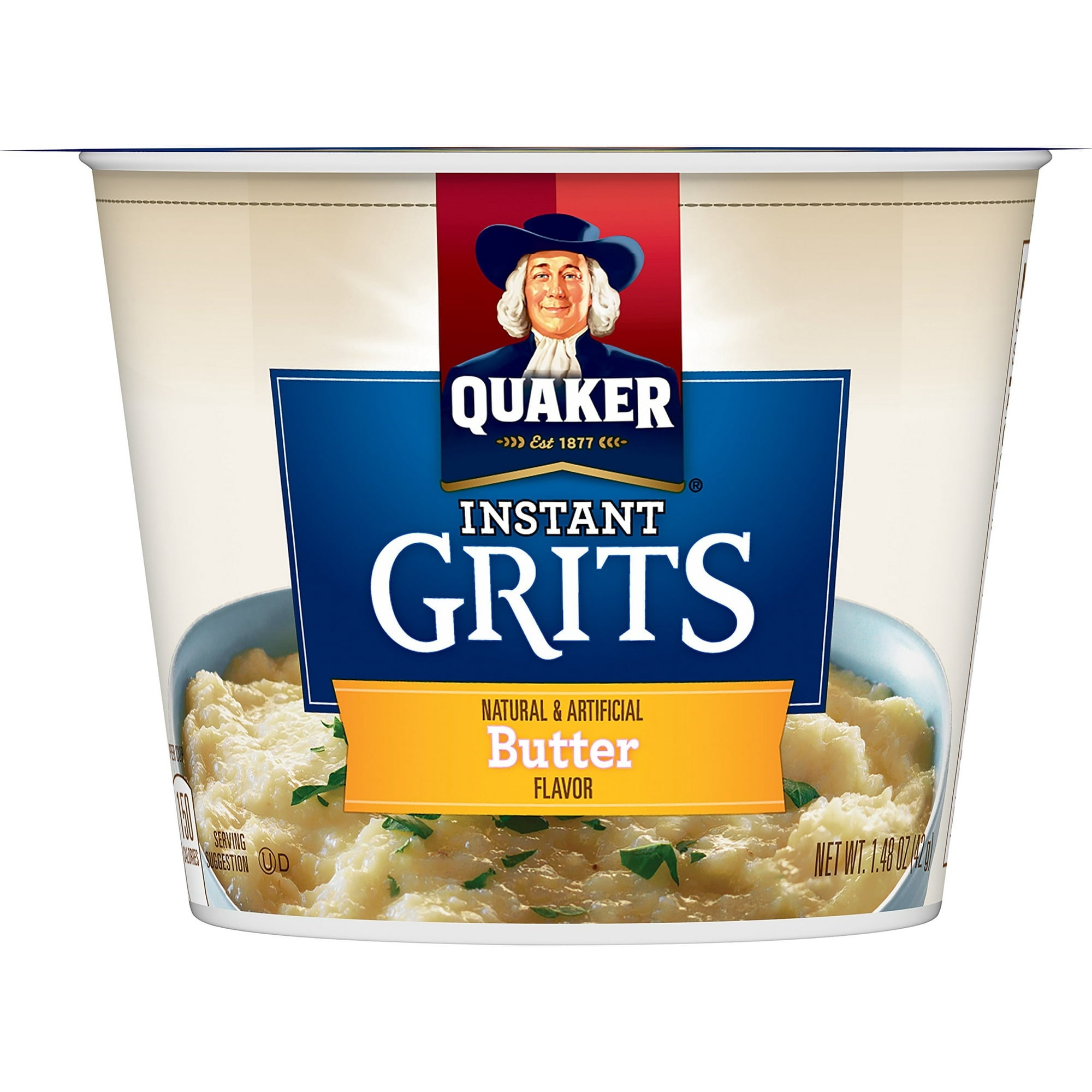 Quaker Instant Grits, Butter, 1.48 Ounce Cup