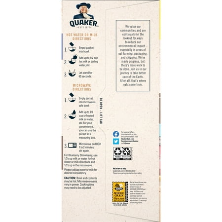 Quaker Instant Oatmeal Bonus Pack 20ct Box