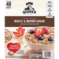 thumbnail image 1 of Quaker Instant Oatmeal Cereal, Maple and Brown Sugar, (40-1.51 oz packets) 60.6 Ounce, 1 of 3
