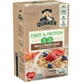 thumbnail image 1 of Quaker Instant Oatmeal Fiber&Protein (Previously Weight Control), Maple Brown Sugar, 8-Count Boxes (Pack of 4), 1 of 1