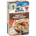 thumbnail image 1 of Quaker Instant Oatmeal, Maple Brown Sugar, 12.1 oz, 8 Packets, 1 of 7