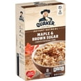 thumbnail image 1 of Quaker Instant Oatmeal, Maple Brown Sugar, 12.1 oz, 8 Packets, 1 of 7
