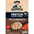 thumbnail image 1 of Quaker Instant Oatmeal Protein Maple Brown Sugar, 1 of 4