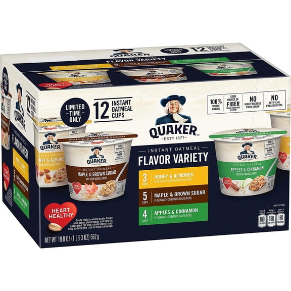 Quaker Instant Oatmeal Variety Pack, 19.8 Ounce