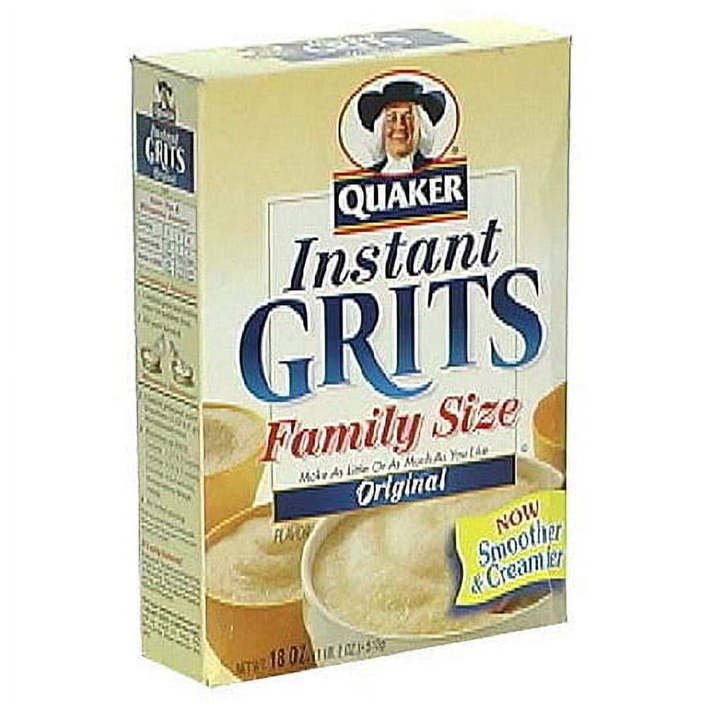 Quaker Instant Original Family Size Grits, 18 oz (Pack of 12)