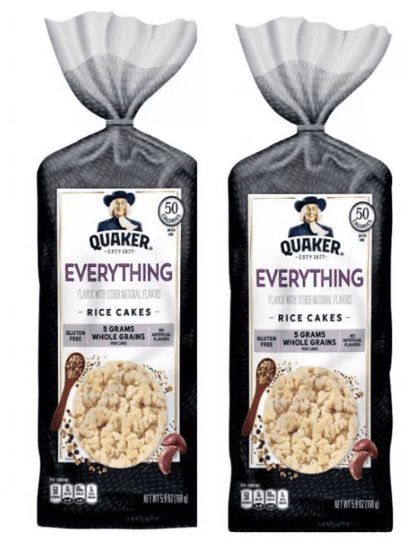 Quaker Large Rice Cake Everything 5.9oz pack fo 2