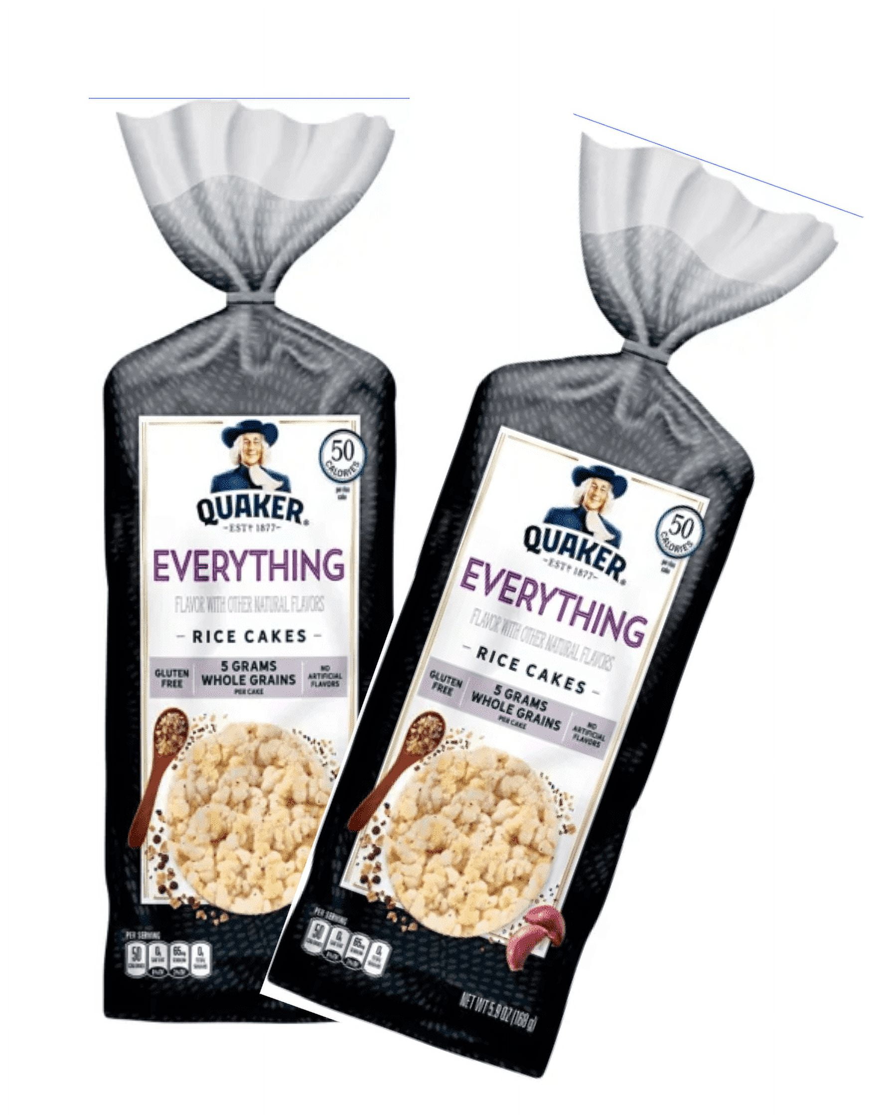 Quaker Large Rice Cake Everything 5.9oz pack of 2