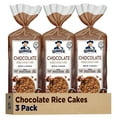 thumbnail image 1 of Quaker Large Rice Cakes, Chocolate, MDA05&nbsp;7.23 oz Bags, (3 Pack), Gluten Free, Whole Grain, No Added Colors, 1 of 3
