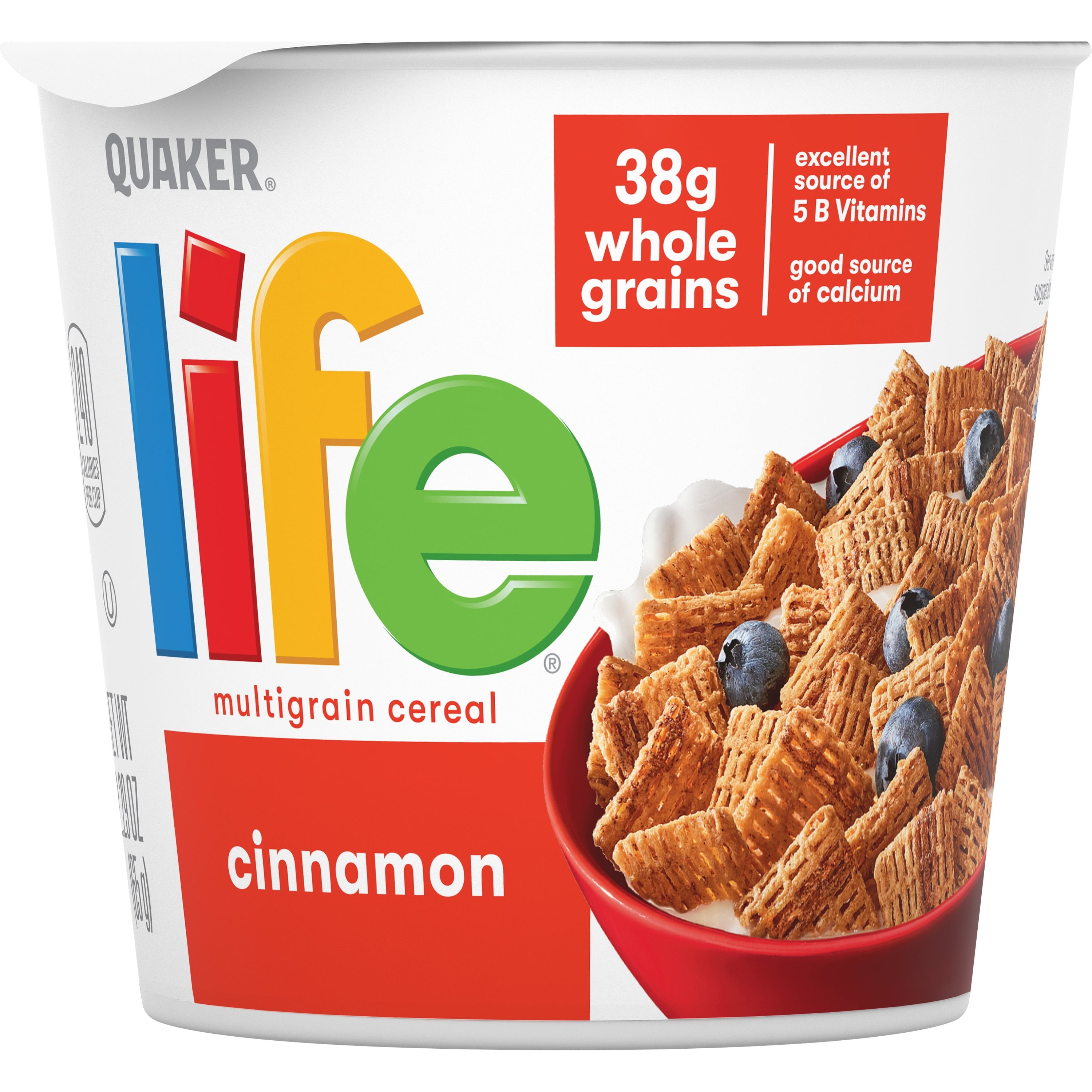 Quaker Life Cinnamon Multigrain Cereal, 2.29 oz. Cup