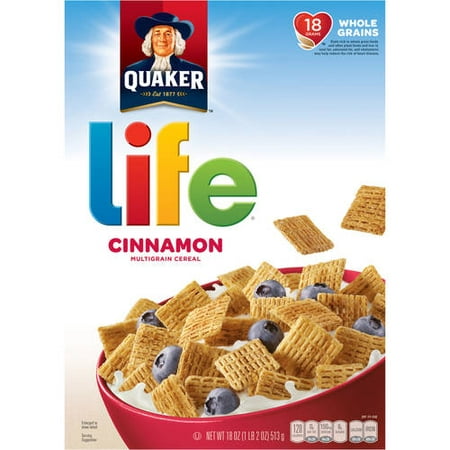 Quaker Life Multigrain Cereal, Cinnamon, 18 oz