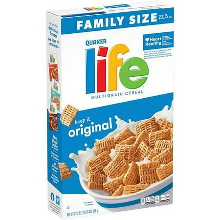 Quaker Life Original Family Size Cereal - 22.3oz - Pack of 2