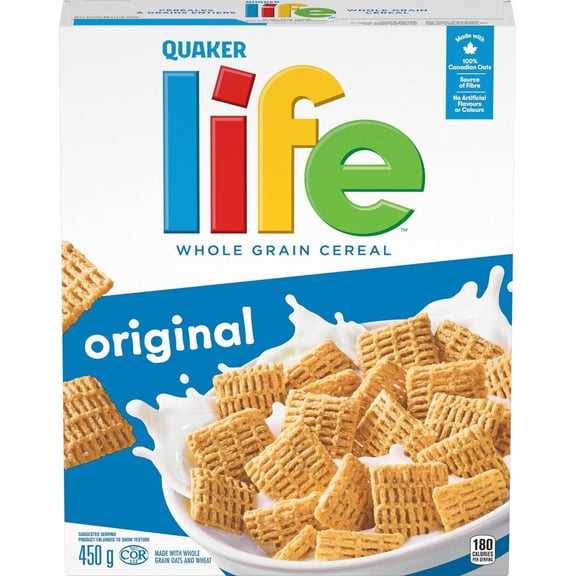 Quaker Life Original Whole Grain Cereal , 450g/15.8 oz