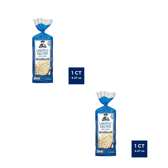 Quaker Lightly Salted Gluten Free Large Rice Cakes - 4.47oz pack of 2