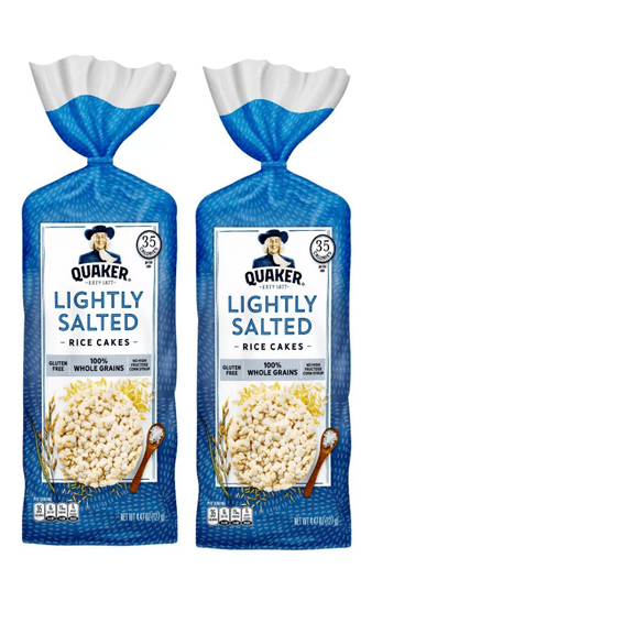 Quaker Lightly Salted Gluten Free Rice Cakes pack of 2